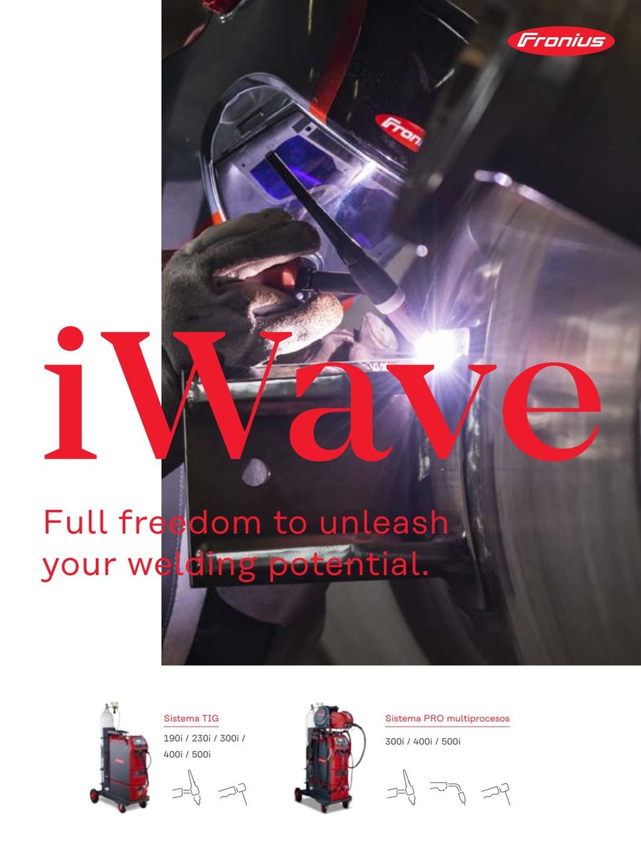 Fronius iWave — Sistema TIG Multiprocess Pro con CycleTIG y RPI